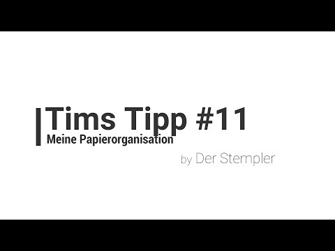Tims Tipp #11 -- Meine Papierorganisation | Der Stempler ~ Stampin Up!