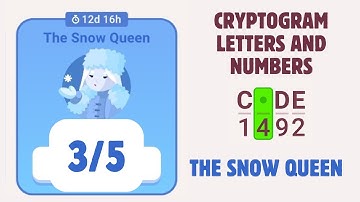 Cryptogram The Snow Queen Event Solution| Chapter 3/5
