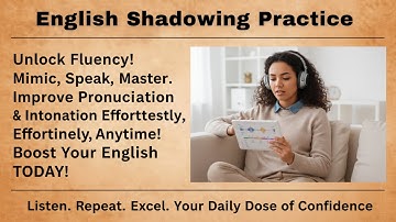 English Shadowing Practice || Listen and Repeat || Bookish English