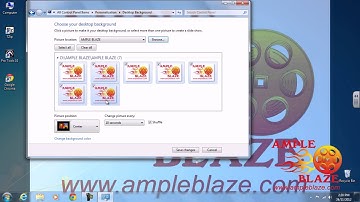 How to change your background using Windows 7
