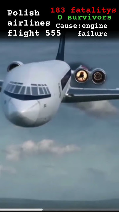 Polish airlines flight 555 #plane #planecrash #aviation