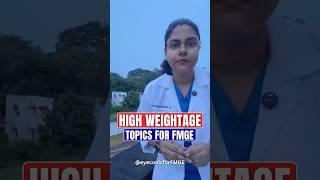 High Weightage Topics for FMGE June 2026 #fmge #fmge2026 #neetpg