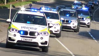 **SHOTS FIRED!** AWESOME HUGE ARMED POLICE CONVOY + UNMARKED Cars Responding!