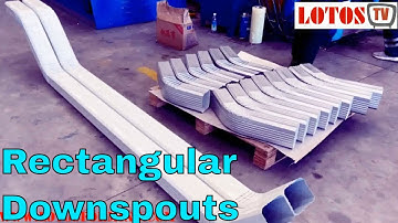 Rectangular downspouts forming machine | PPGI rectangular downpipe machine "LOTOS 2021"