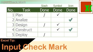 [THAI] Excel Tip: Input Check Mark | ติ๊กถูก