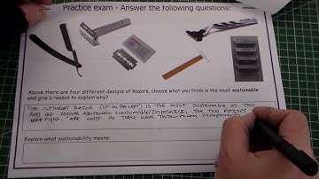 GCSE D&T exam walkthrough Pt 1 Sustainability