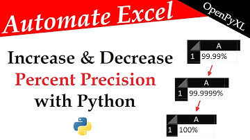 PERCENT % Increase & Decrease in Excel Workbooks 🐍 Python & OpenPyXL | Data Automation