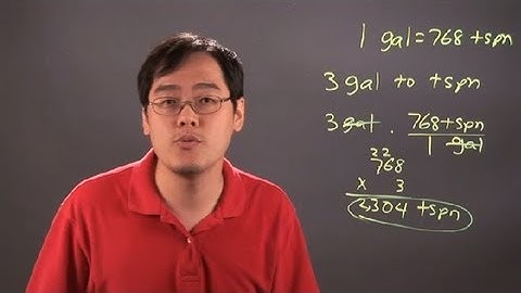 How to Convert Gallons to Teaspoons : Math Answers