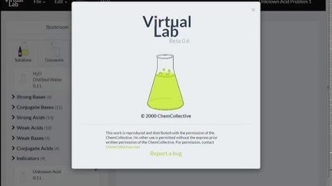 ChemCollective HTML5 Virtual Lab Walkthrough