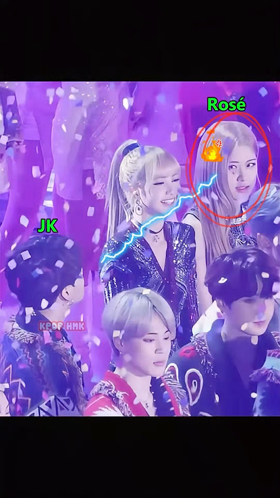 Rosé's reaction when she caught Jungkook looking at Lisa!! 🙄 #blackpink #kpop #rose #jungkook #bts
