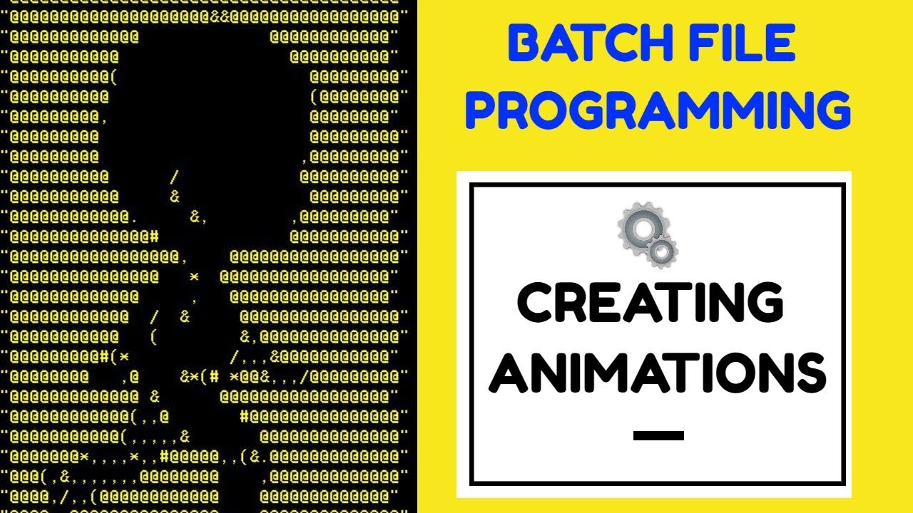 Create Animation using Batch File - YouTube