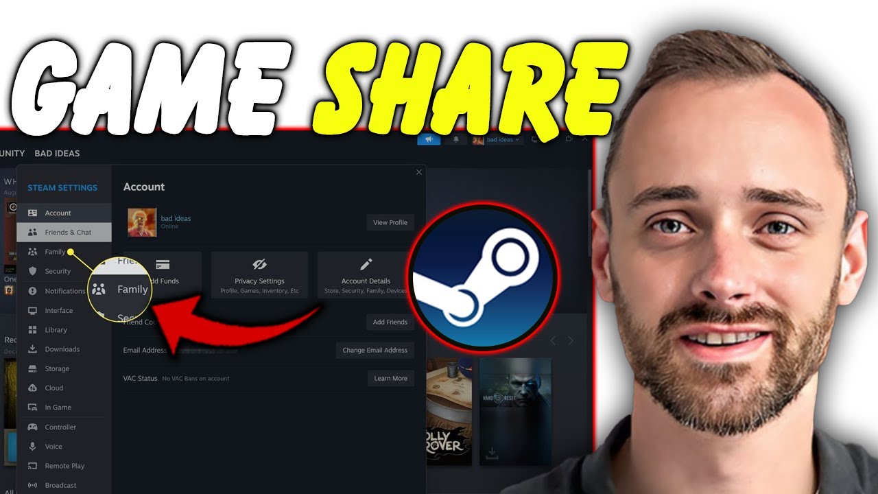 How To GameShare On Steam Step By Step YouTube 