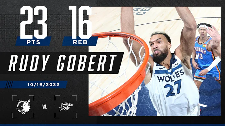 Rudy Gobert DEBUTS with MONSTER 23 PTS, 16 REB dou...