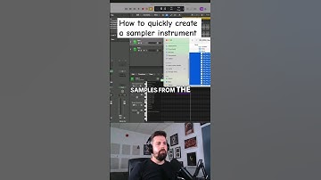 Do this to QUICKLY create a sampler instrument | Logic Pro tips #logicpro #howto #musicproductiontip