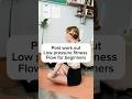 Post Workout Low Pressure Fitness Exercise Routine