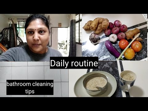 Daily Routine/House cleaning/Tips for bathroom cleaning/Malaysia women lifestyle