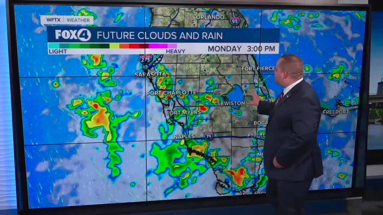 FORECAST: Wet weather continues to start the work week - YouTube