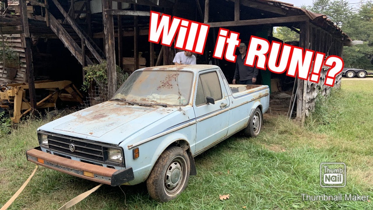 Barn Find Vw Rabbit Golf Pickup Sitting For 25 Years Rebuild Part 1 Youtube