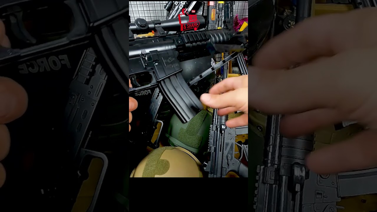 Toy Weapons, Open The Box, AWM Sniper, M4 Rifle, Golden Shotgun, Clown Mask, MP5 Toy, Toy Gun Box, T