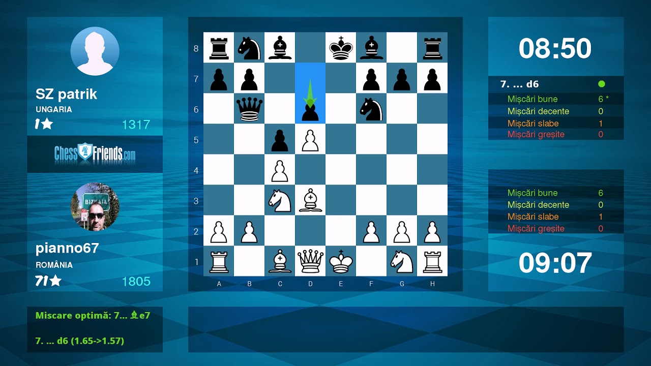 Chess Game Analysis pianno67 SZ patrik 10 (By