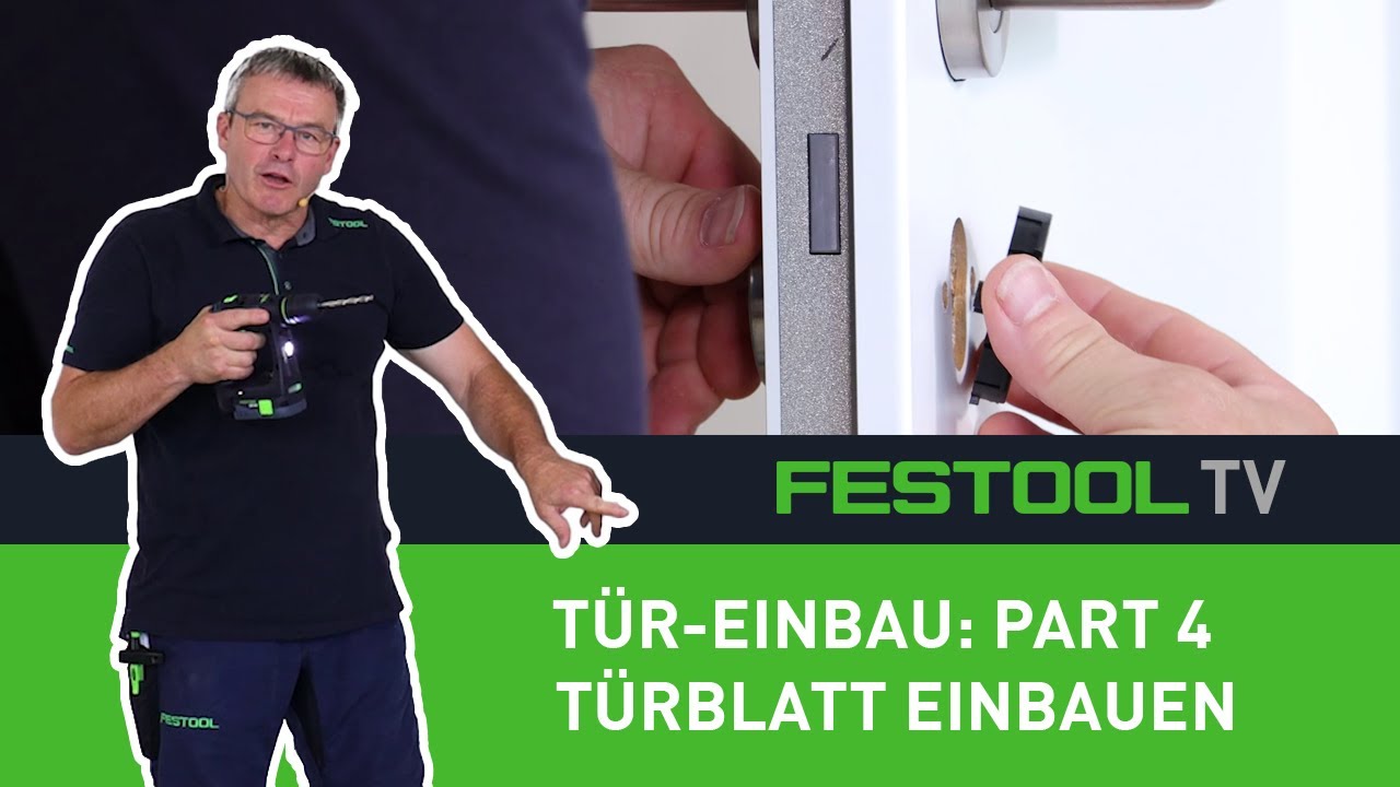 Wie baue ich eine Tür ein? Part 4 Türblatt einbauen