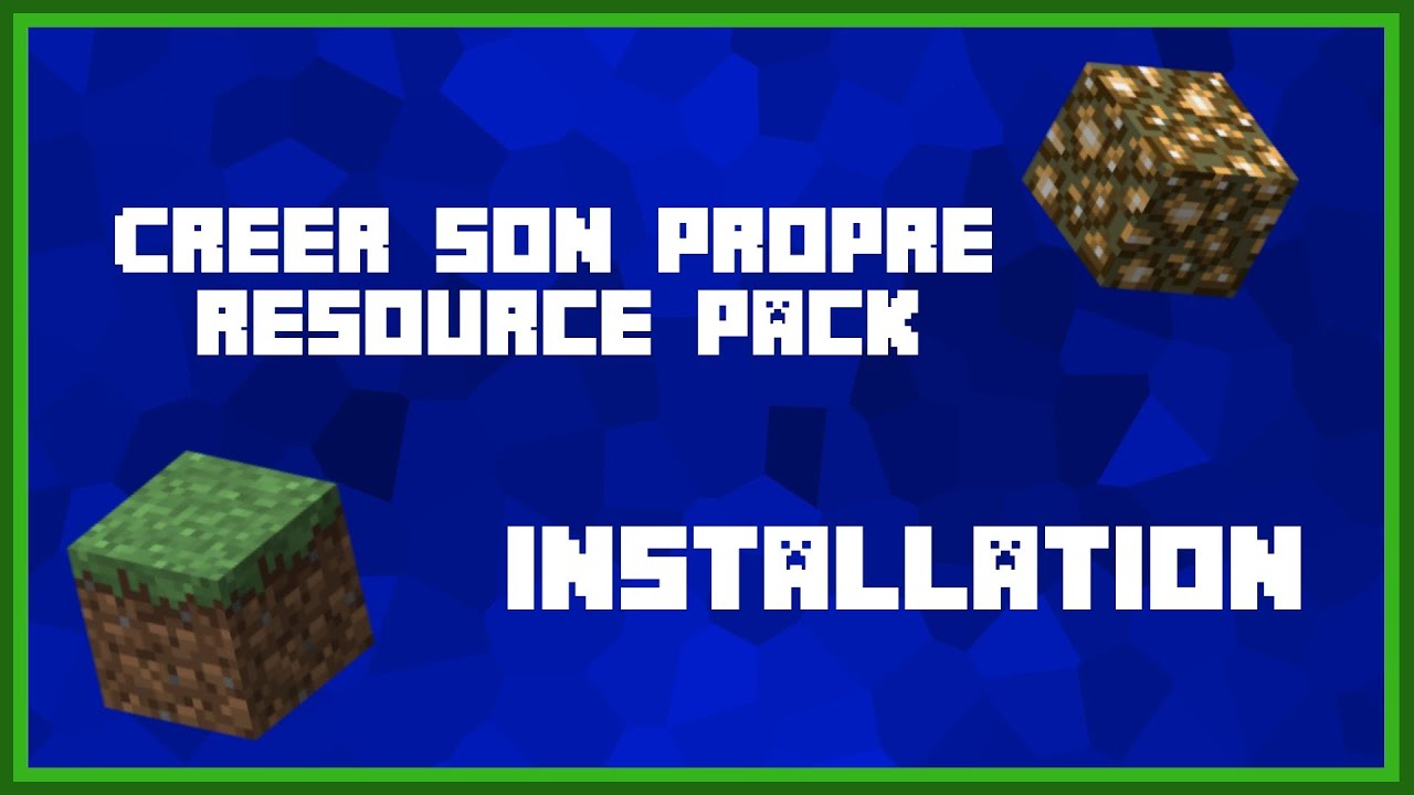 TUTOMinecraft#01|COMMENT CREE UN RESSOURCE PACK MINECRAFT - YouTube