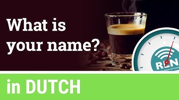 How to say "my name is..." and ask "what is your name?" in Dutch - One Minute Dutch Lesson 6
