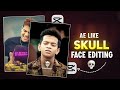 AE Like Text Skull Face Video Editing in CapCut | Skull Face Video Editing Capcut |