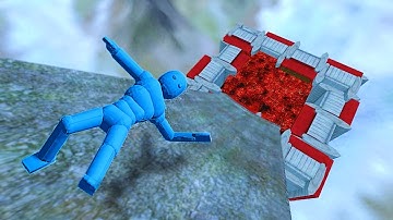 Euphoria Falling Test CRASHES Into Molten Lava With Ragdoll Physics