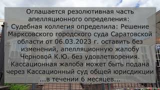 Судебная коллегия очень уважает вашу гражданскую позицию. Молодцы