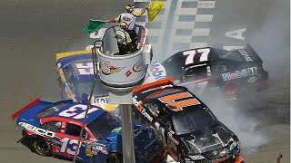 nascar all crashes of 2010 Toyota  Save Mart 350 remastered