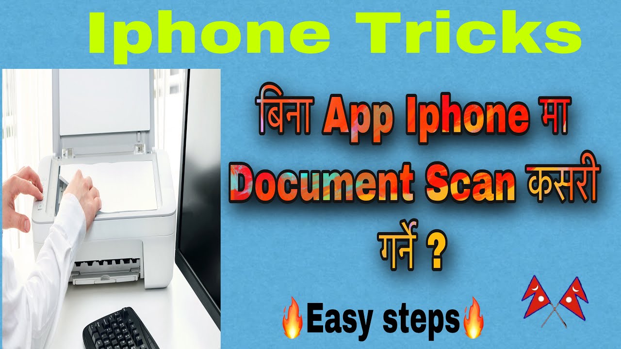 how to scan documents and make PDF on iPhone/ how to scan documents on ...