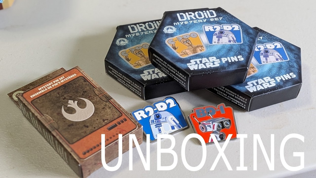 Unboxing Star Wars Mystery Pin Sets! Are they the Droids we're
