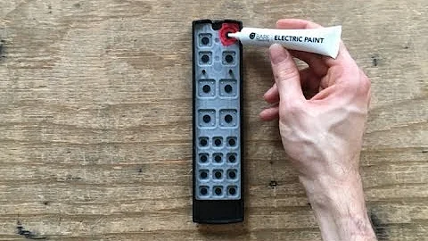 How to Repair a TV Remote Control with Electric Paint