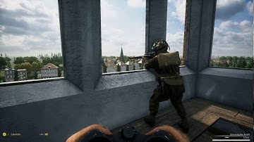 Church tower sniping in Arnhem - Post Scriptum gameplay