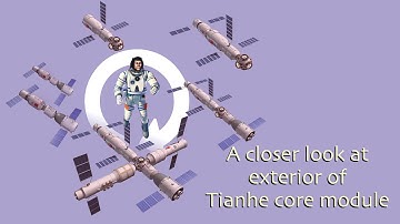 CHINA SPACE STATION: A closer look at exterior of Tianhe core module