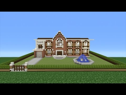Minecraft Tutorial: How To Make A Suburban Mansion - YouTube