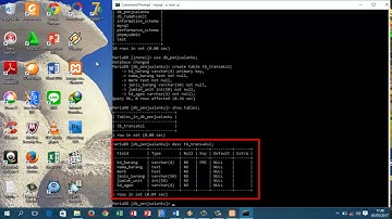 Tutorial membuat database penjualan dengan CMD MySQL