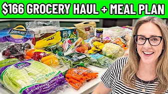 Regular Mom's $166 Grocery Haul + Meal Plan for a Busy Family This Week