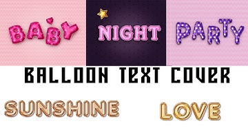 Birthday 2023 Text Foil Balloon Text Cover Photopea Photoshop Editable Psd File Part 24
