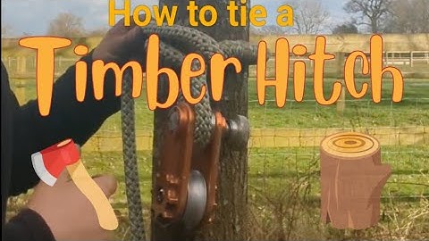 How to tie the Timber Hitch (Great for  Rigging) | Arborist Knots