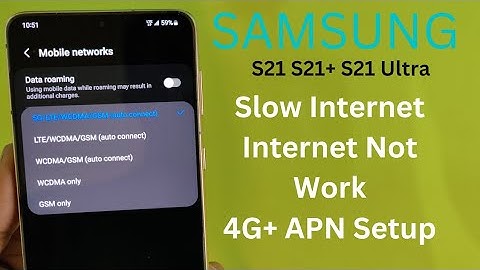 Samsung S21 S21+ S21 Ultra Internet Not Work Fix