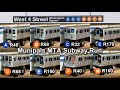 Munipals mta r32 r40 r46 r68 r160 r179 west 4 street washington square subway mega run trainman6000