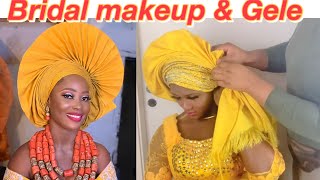 Traditional Makeup And Gele Transformation