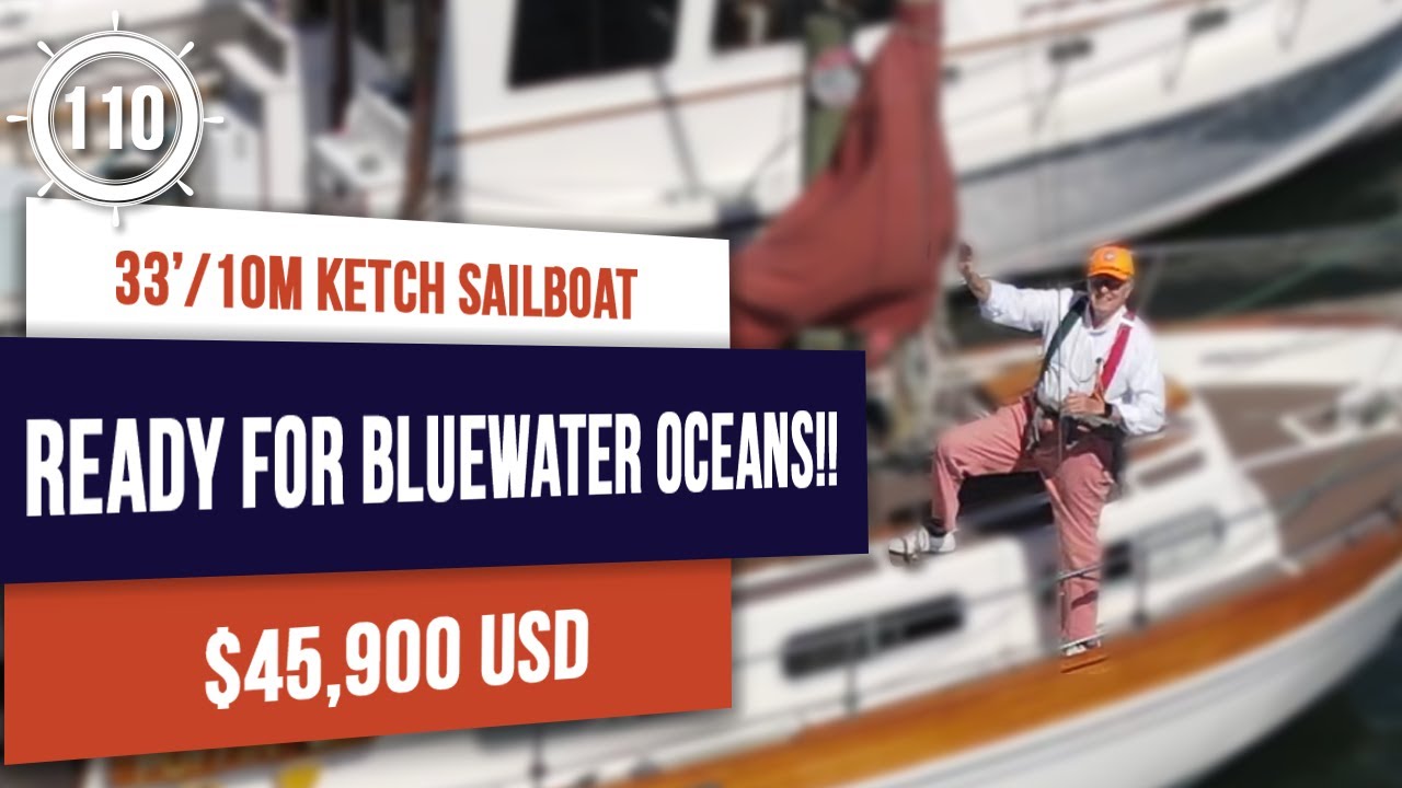 $45,900 READY FOR BLUEWATER OCEANS!! Coaster 33 Sailboat for sale! - EP110  #sailboattour