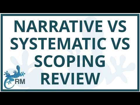 Narrative vs systematic vs scoping review | What’s the difference?