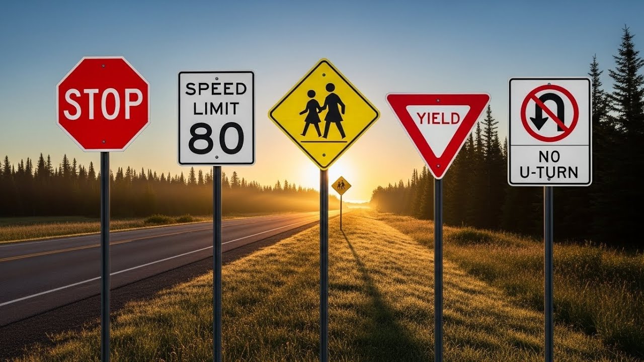 36 Important ROAD SIGNS That You Need To Know For Your Driving Exam ...