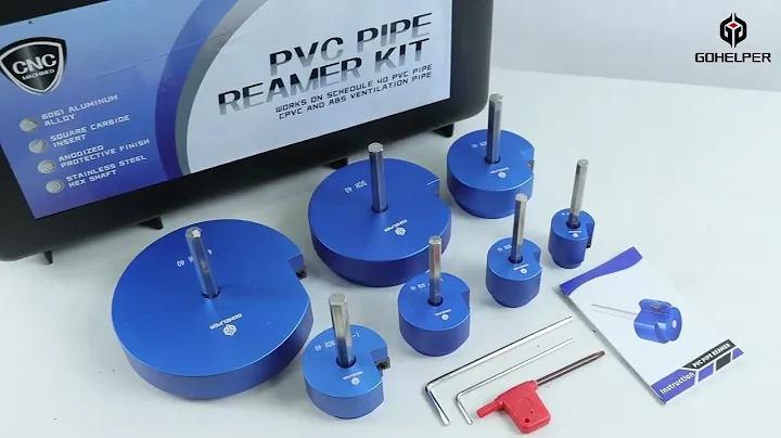 Plumbing Repair Tool, Gohelper 7Pcs PVC Pipe Reamer Kit