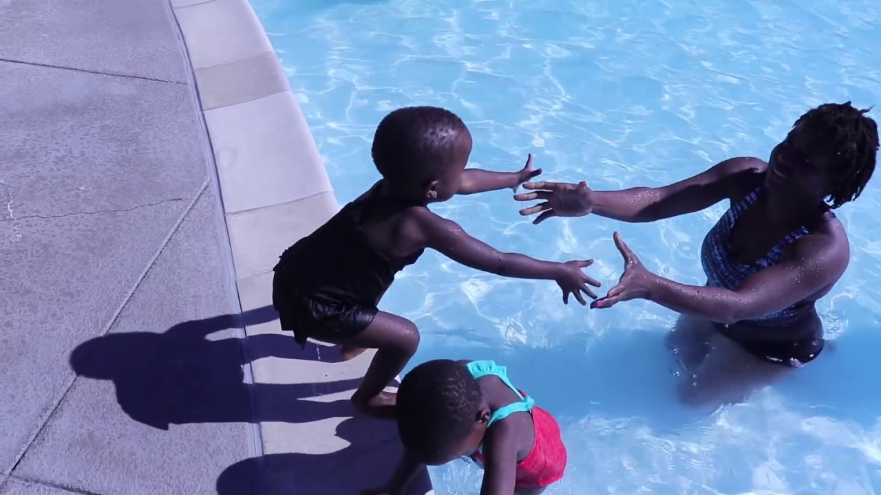BABYS FIRST SWIMMING LESSON YouTube
