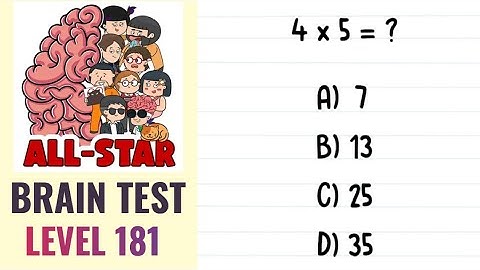 Brain Test All Star Level 181 | What is the answer? | Walkthrough